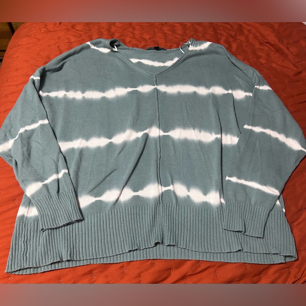 Plus size tie dye sweater 3X